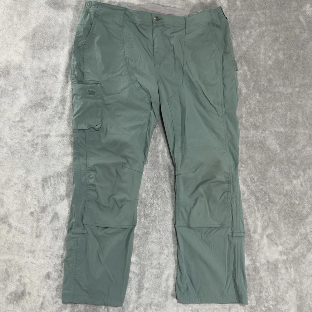 Duluth Trading Pants Women's Size 18x29 Flexpedition Slim Leg Cargo Green Nylon